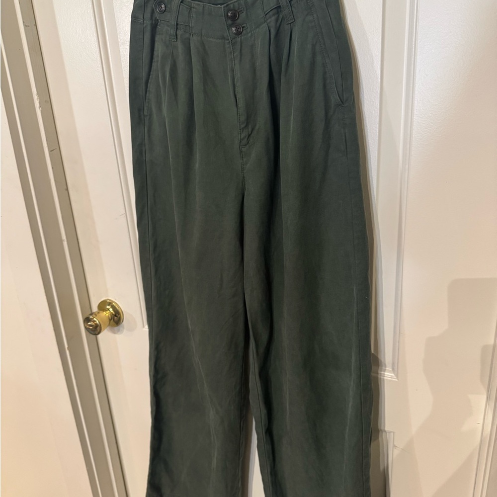 Madewell Green Tailored Trousers / Harlow Pant